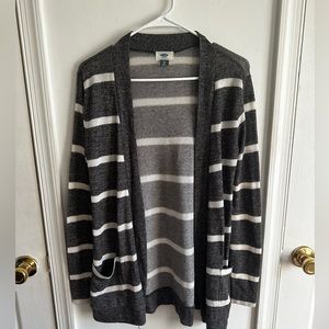 Or navy striped cardigan